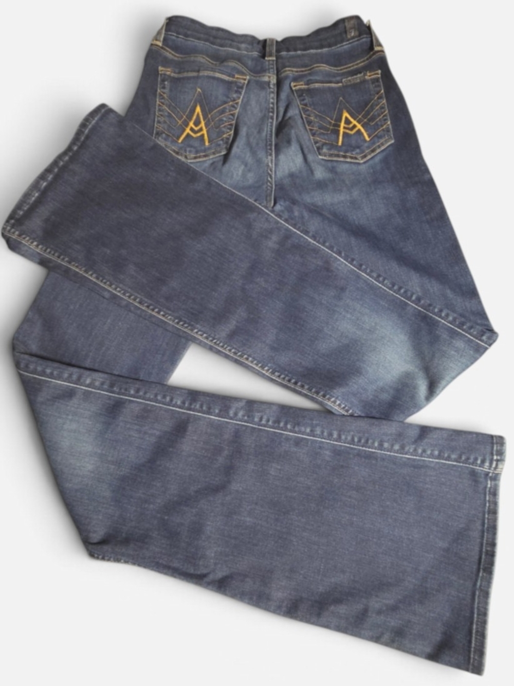 7 For All Mankind A Pocket Jeans Womens 26 Y2K Mid Rise Flare Bootcut Denim